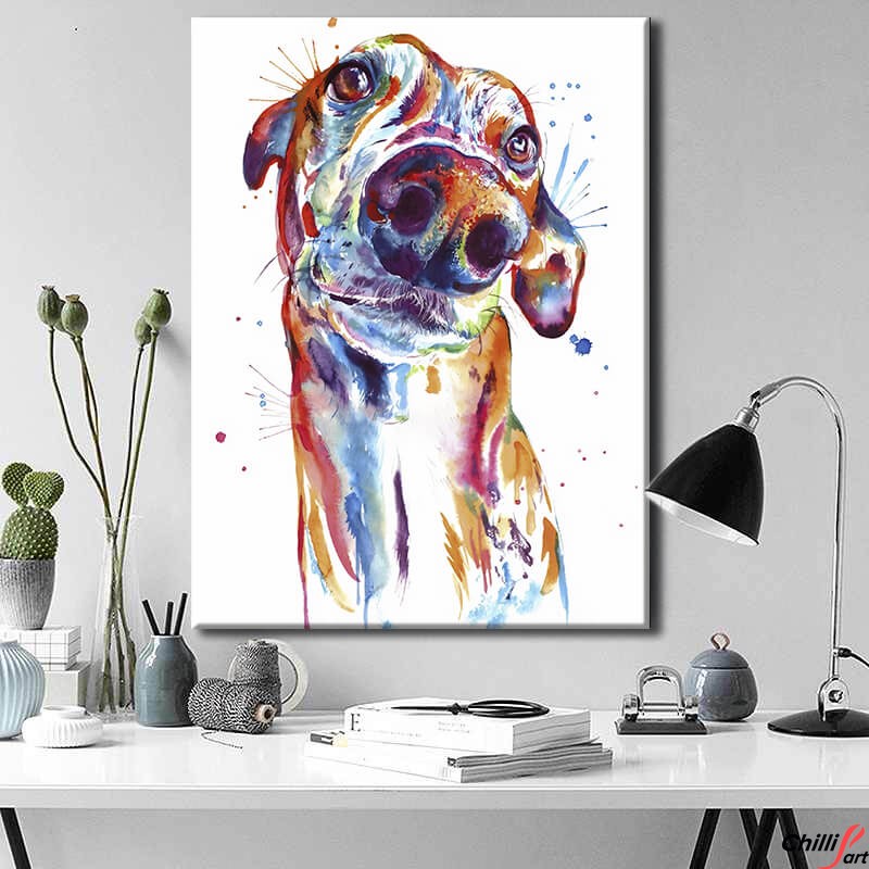 Картина Watercolor Greyhound