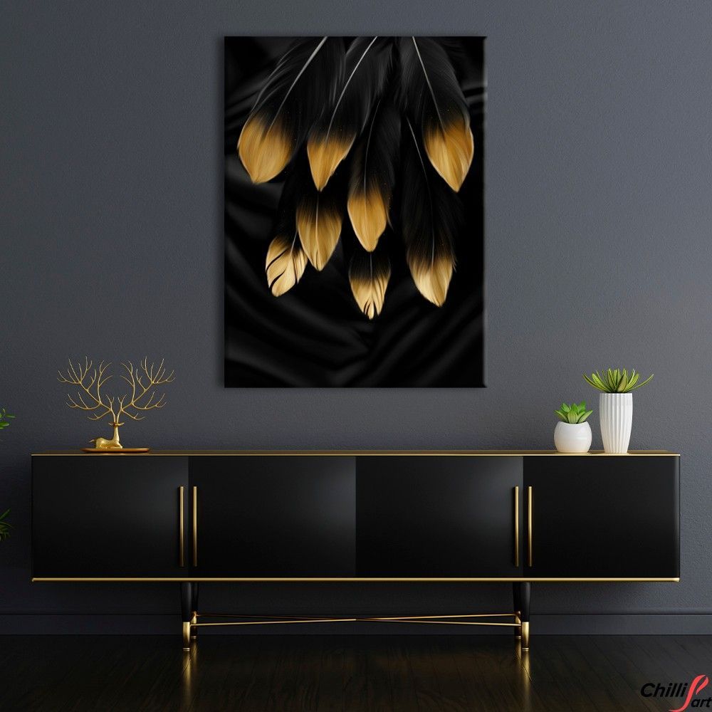 Картина Golden Feathers
