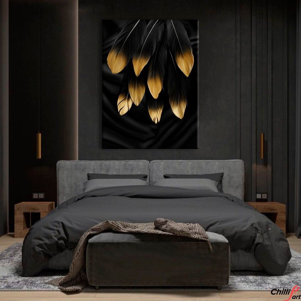 Картина Golden Feathers