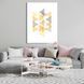 Картина Pastel Triangles Yellow