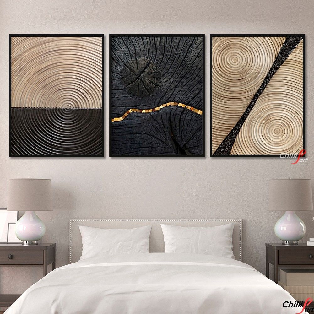 Картина Gold Black Abstract