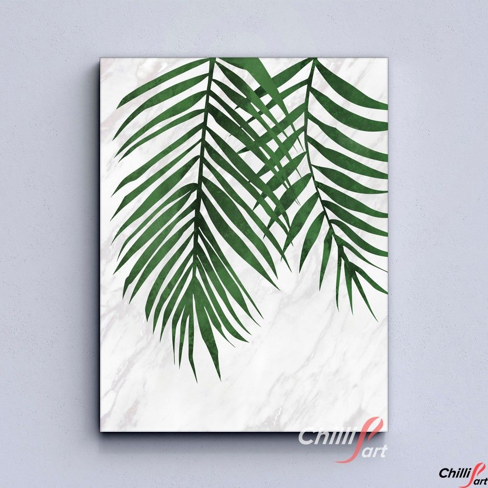 Картина Marble Tropical Leaf