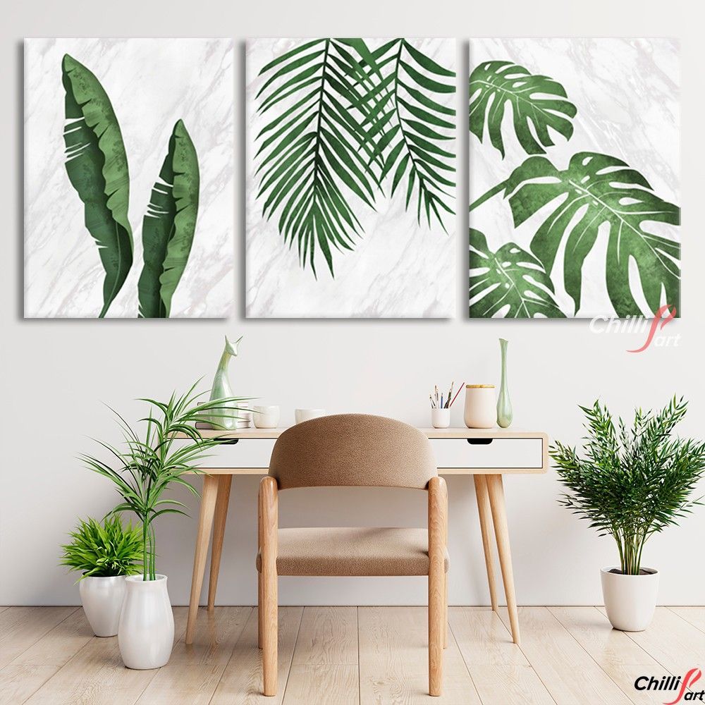 Картина Marble Tropical Leaf