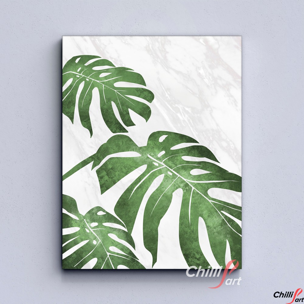Картина Marble Tropical Leaf