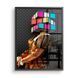 Картина Girl with Rubiks Cube