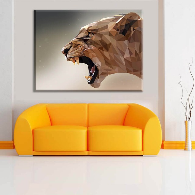 Картина Geometric Lioness