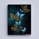 Картина Modern Blue & Gold Butterfly