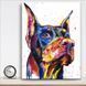 Картина Watercolor Dobermann