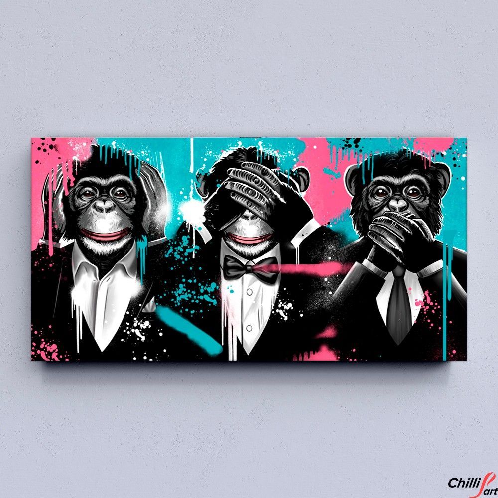 Картина Three Monkeys