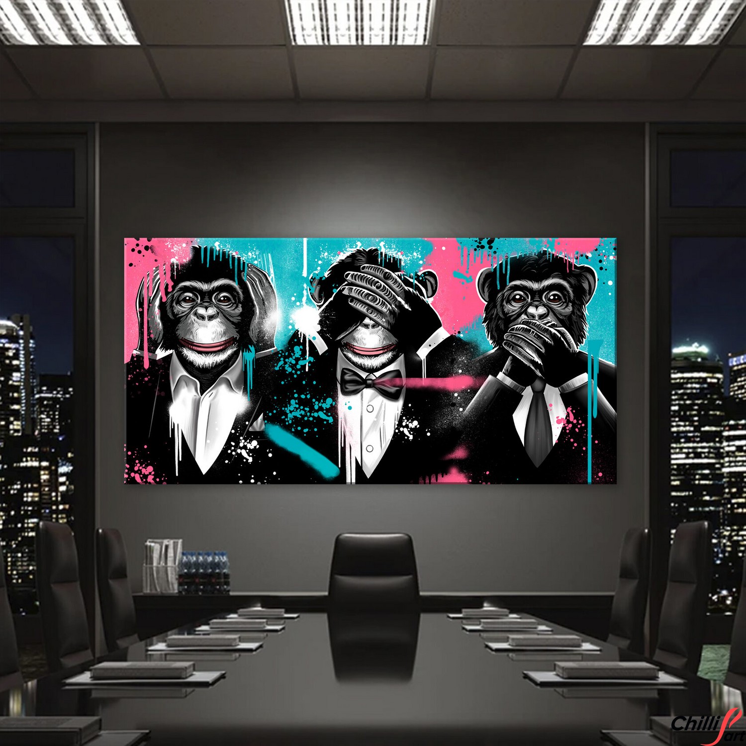 Картина Three Monkeys