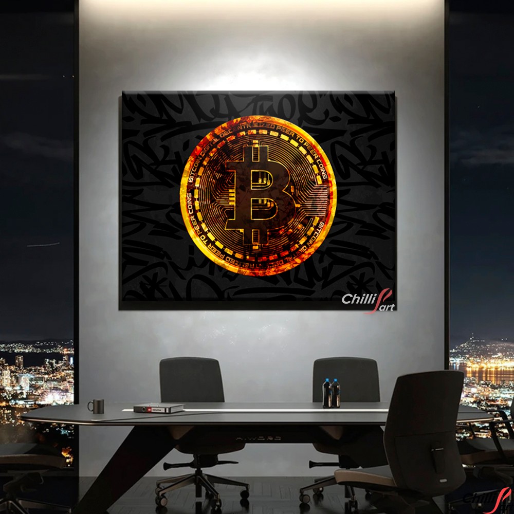 Картина Gold Bitcoin