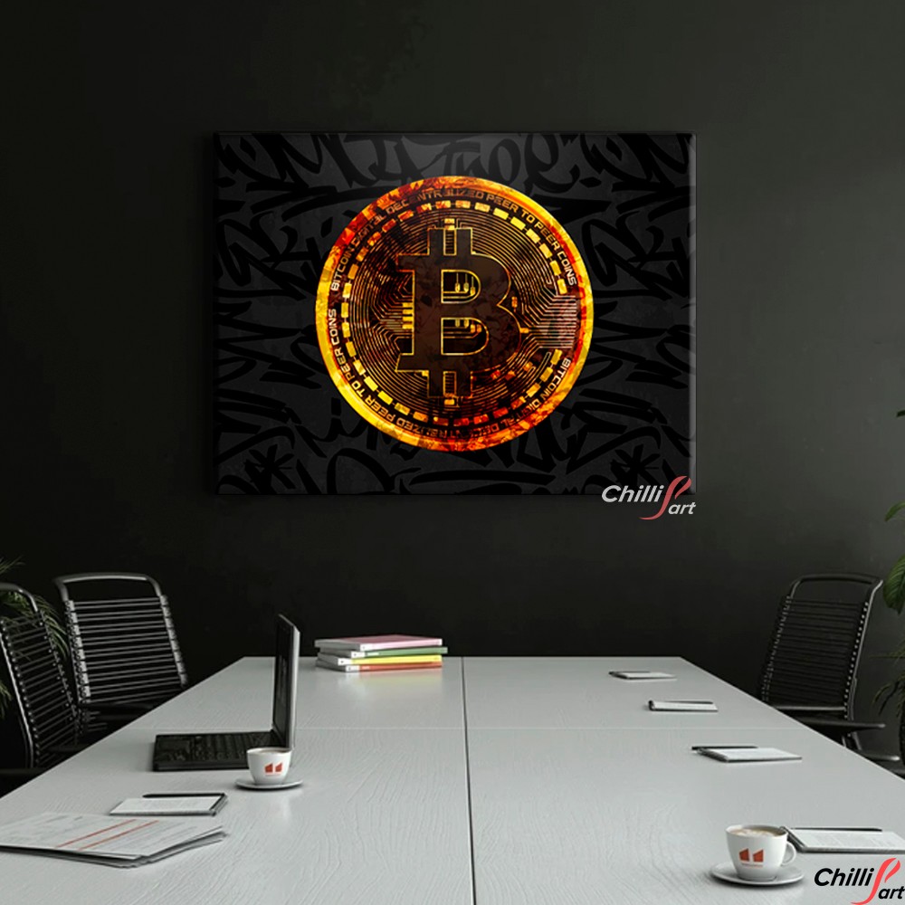 Картина Gold Bitcoin