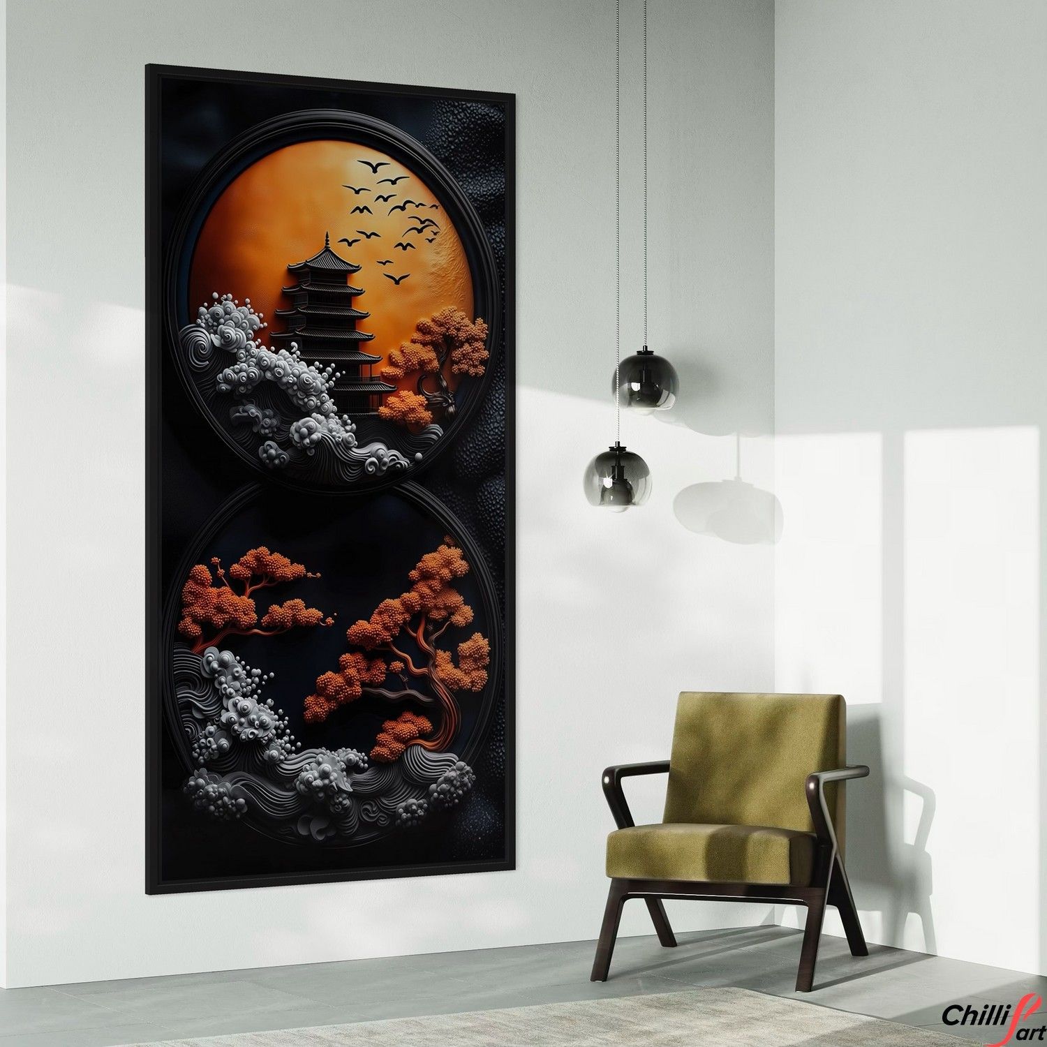 Картина Imperial Harmony - 40х80 см - БЕЗ РАМКИ