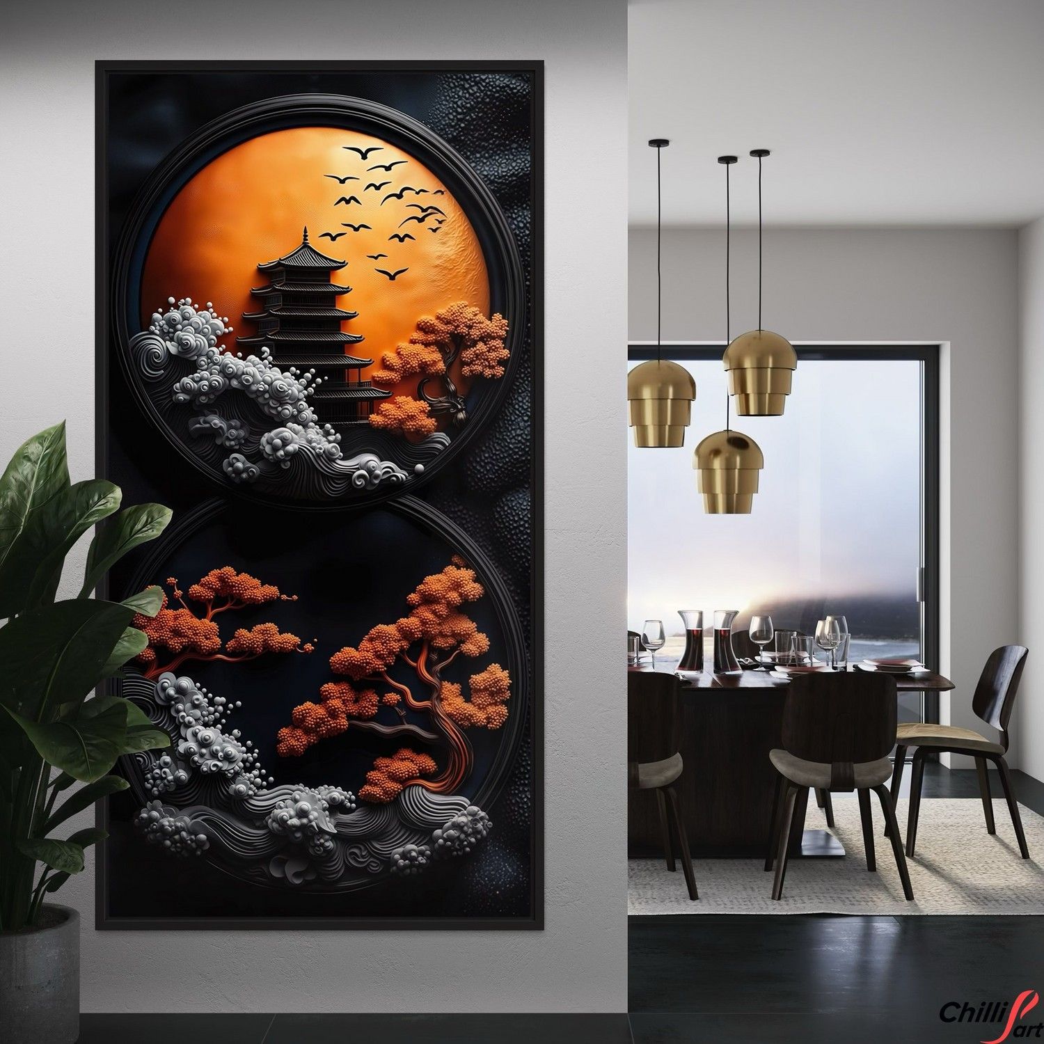 Картина Imperial Harmony - 40х80 см - БЕЗ РАМКИ