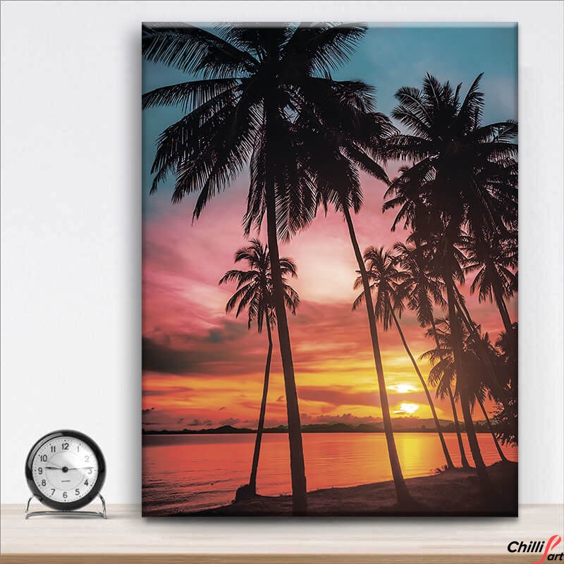 Картина Palm sunset