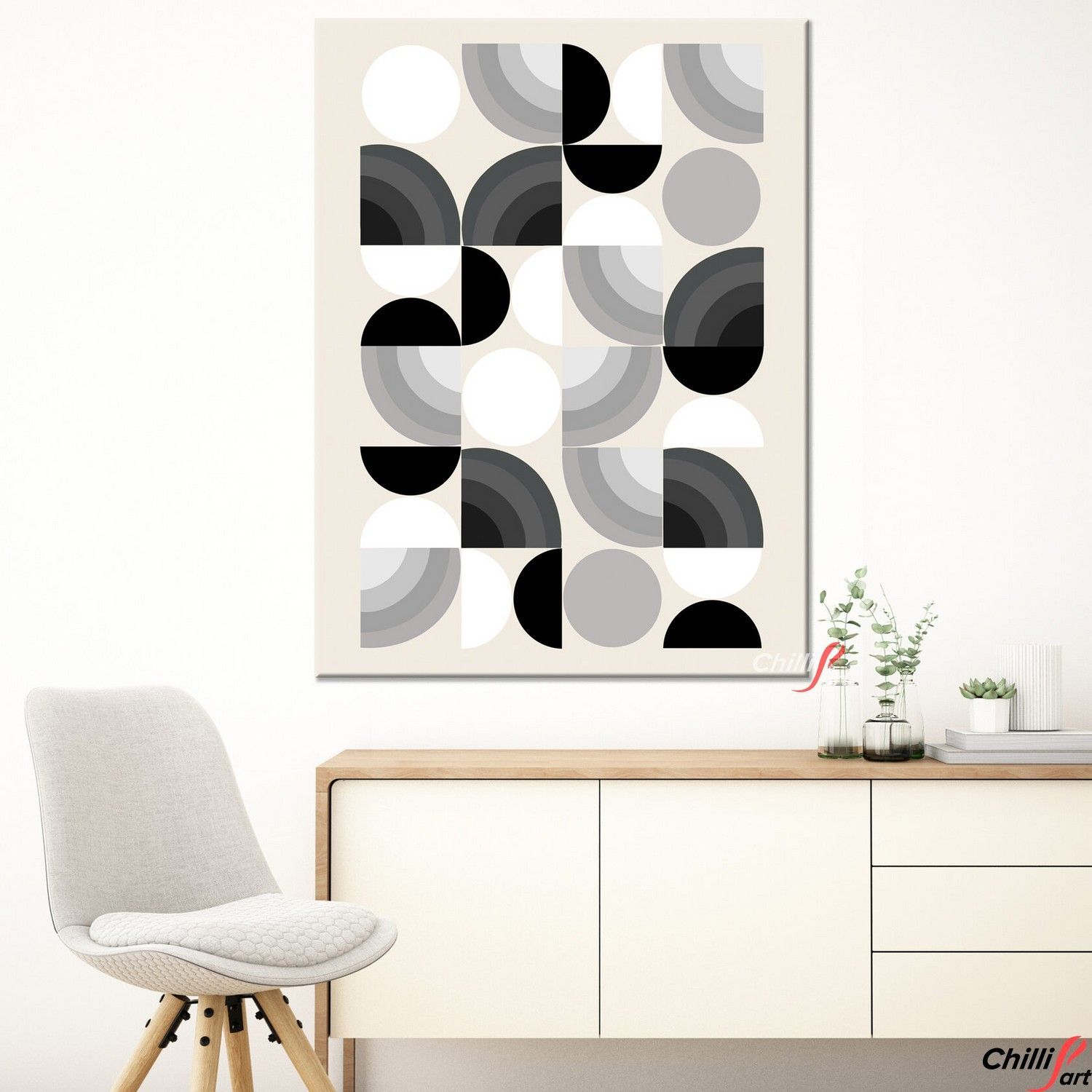 Картина Labyrinth Puzzle Gray