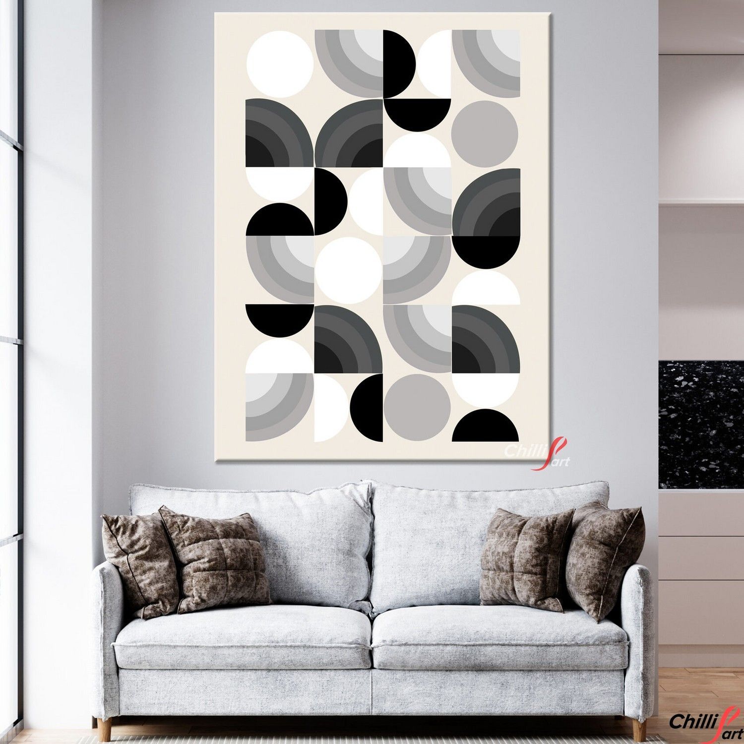 Картина Labyrinth Puzzle Gray