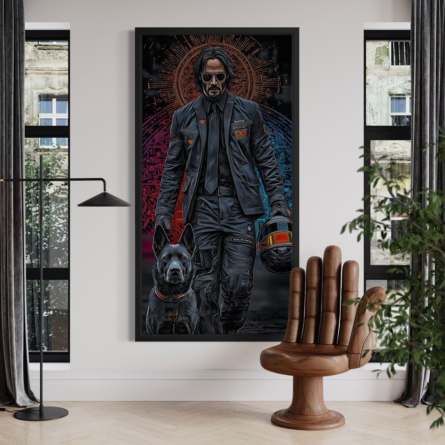 Картина John Wick Neon