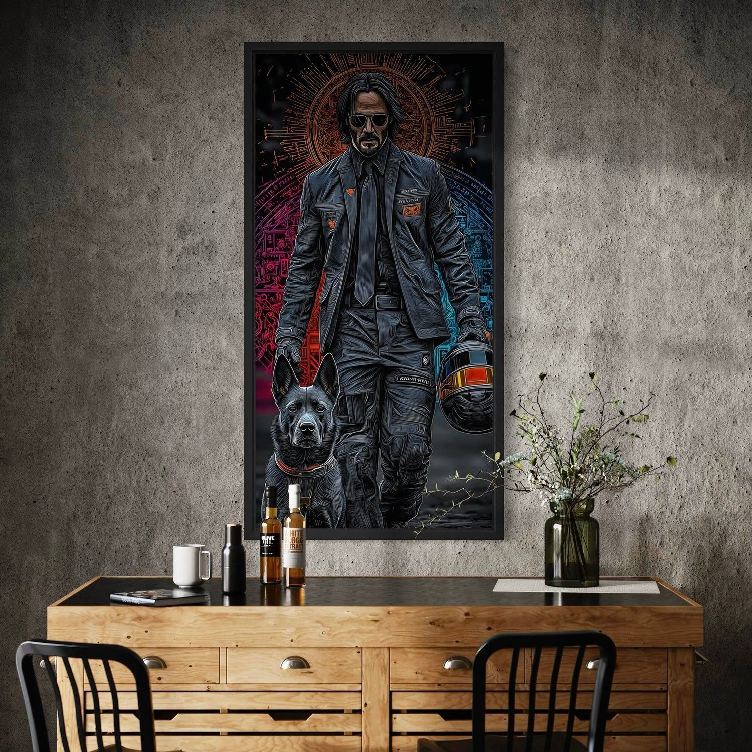 Картина John Wick Neon