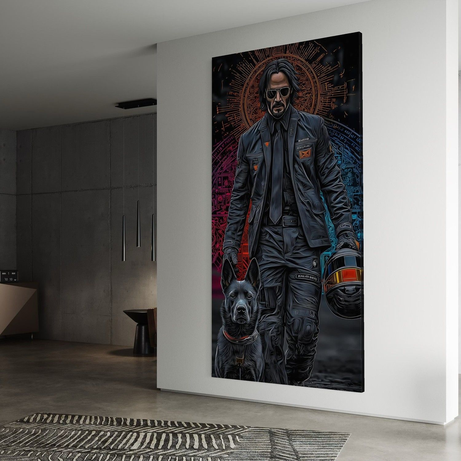 Картина John Wick Neon