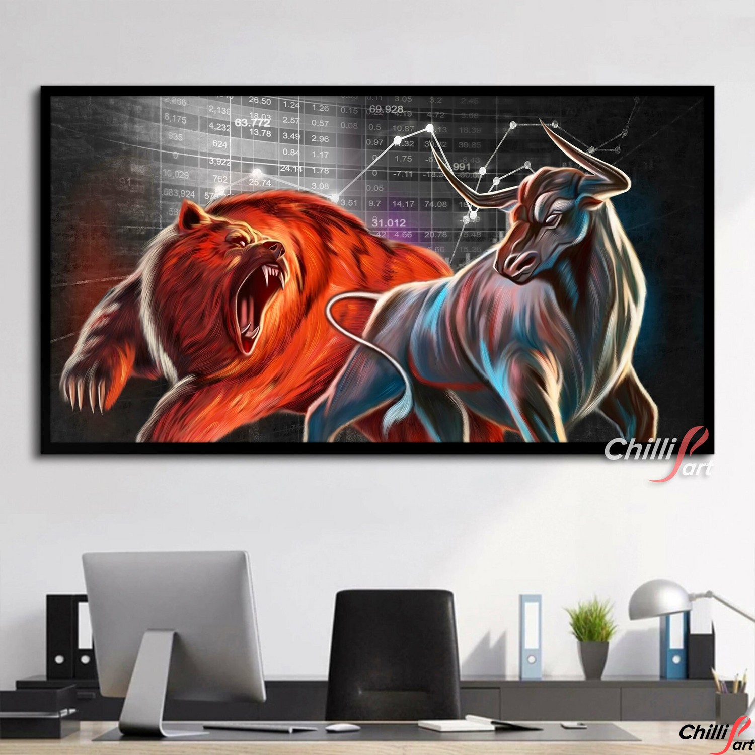 Картина Wall Street Bull Bear