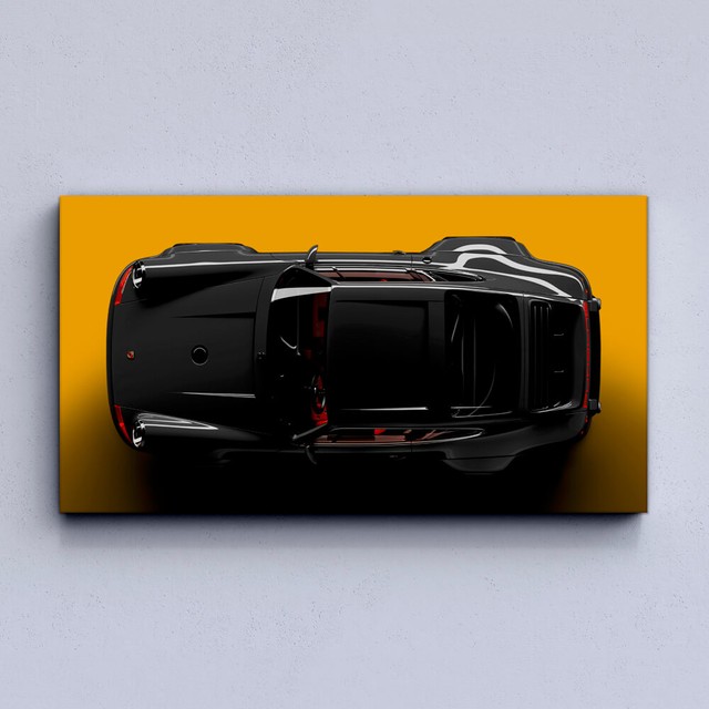 Картина Black&Yellow Porsche 911
