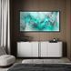 Картина Grey & Turquoise Cloud - 40х80 см - БЕЗ РАМКИ