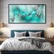 Картина Grey & Turquoise Cloud - 40х80 см - БЕЗ РАМКИ