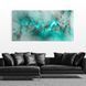 Картина Grey & Turquoise Cloud - 40х80 см - БЕЗ РАМКИ