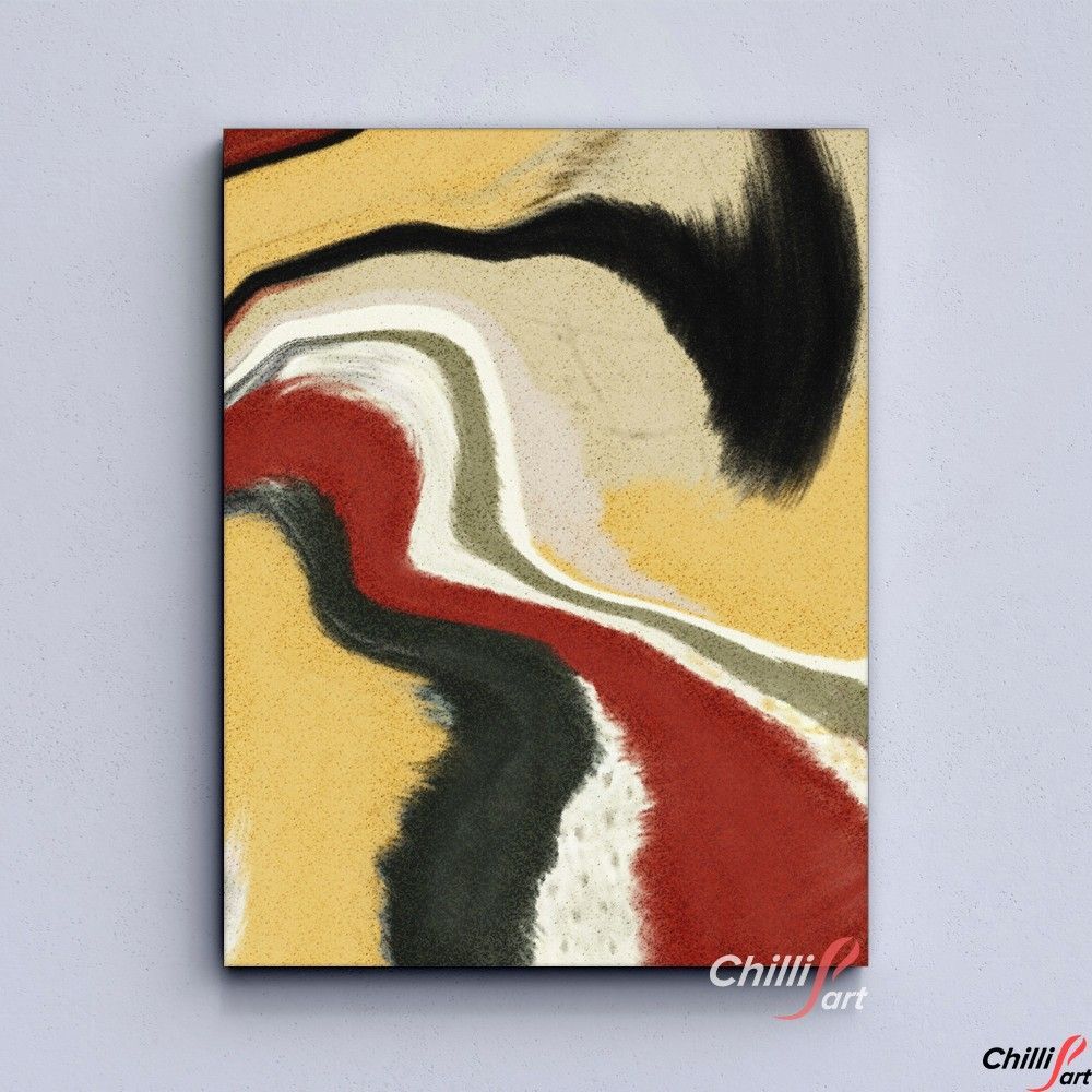 Картина Red Yellow & Black Abstract