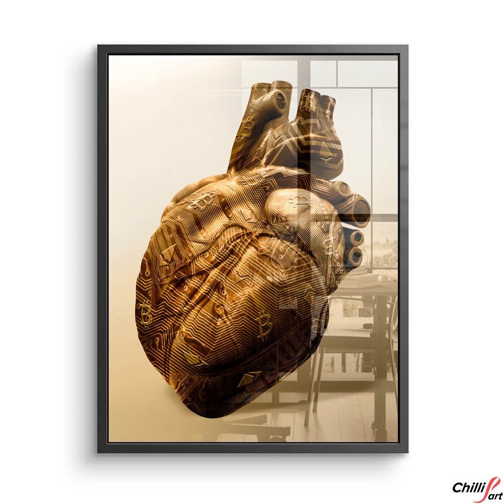 Картина Bitcoin heart