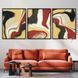 Картина Red Yellow & Black Abstract