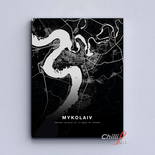 Картина Mykolaiv map
