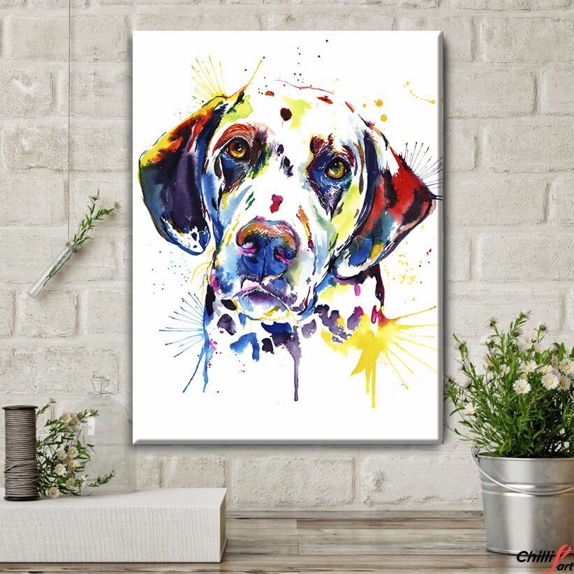 Картина Watercolor Dolmatian
