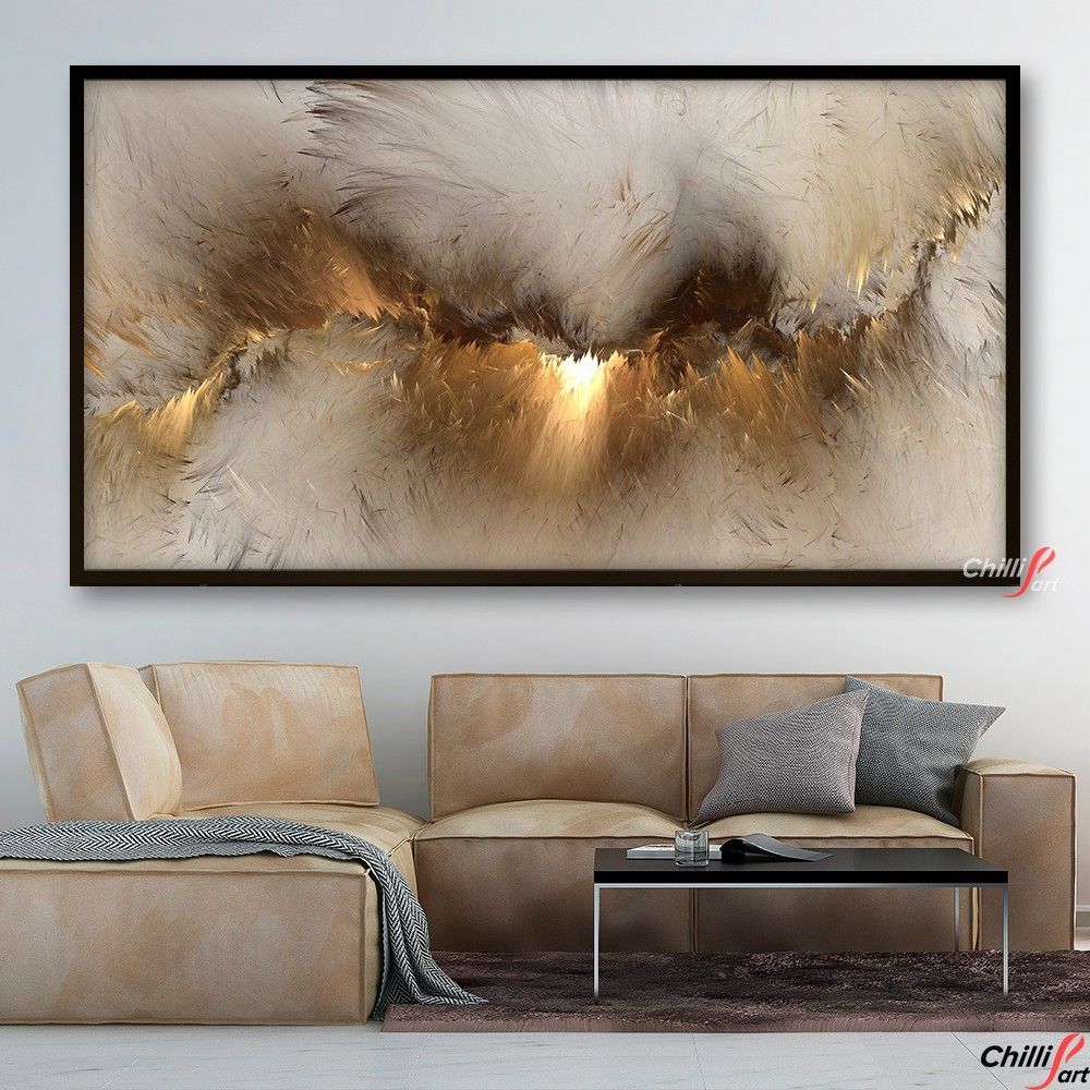 Картина Grey Yellow Cloud - З Рамкою