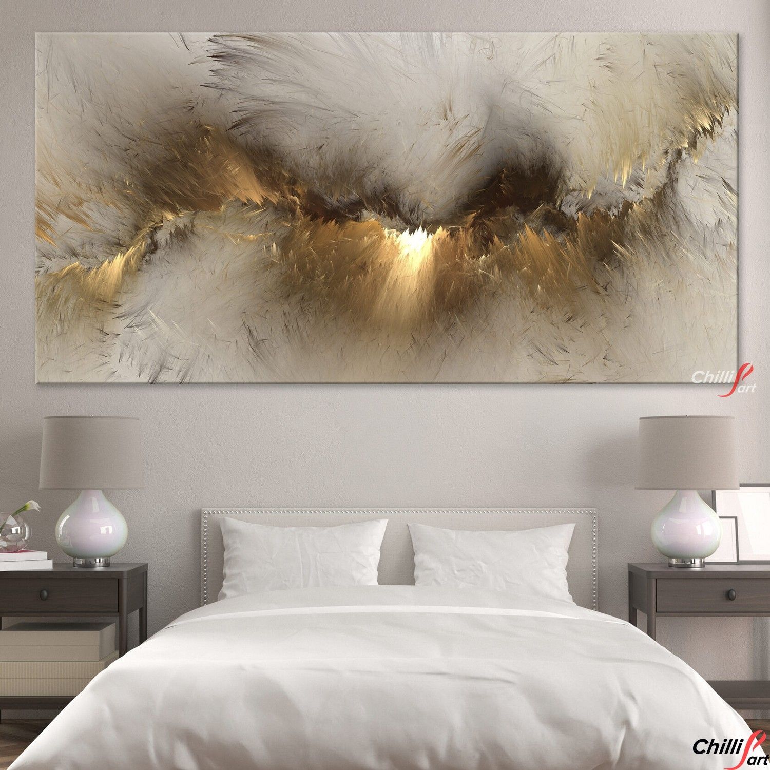 Картина Grey Yellow Cloud - З Рамкою