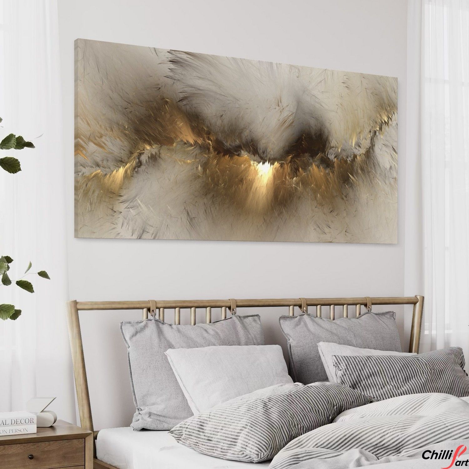 Картина Grey Yellow Cloud - З Рамкою