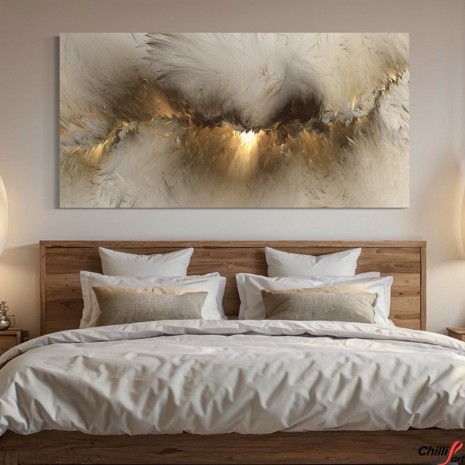 Картина Grey Yellow Cloud - З Рамкою