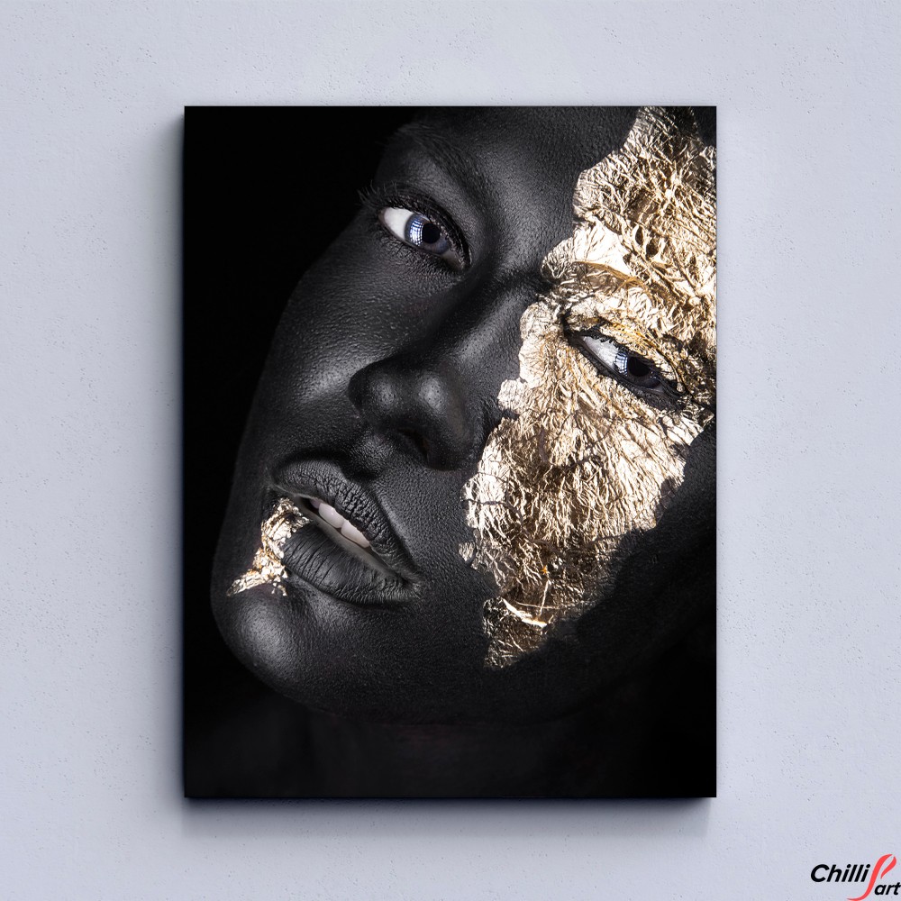 Картина Black & Gold Face