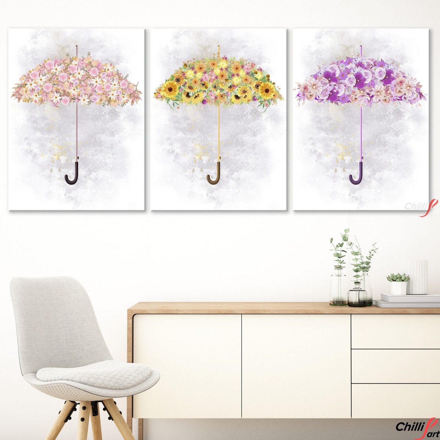 Картина Floral Umbrellas