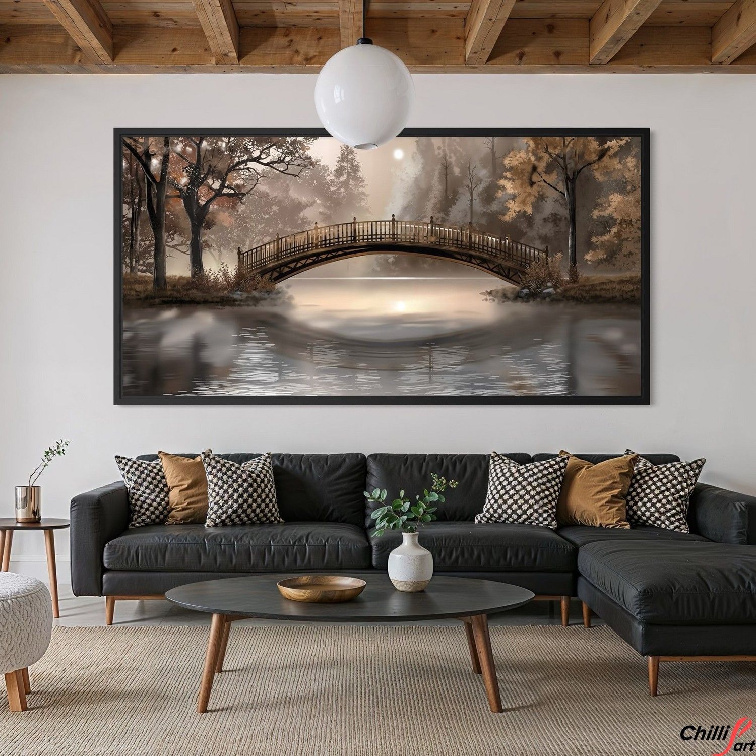 Картина Autumn Bridge Serenity