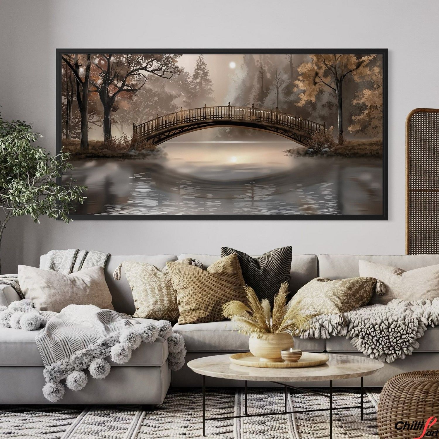 Картина Autumn Bridge Serenity