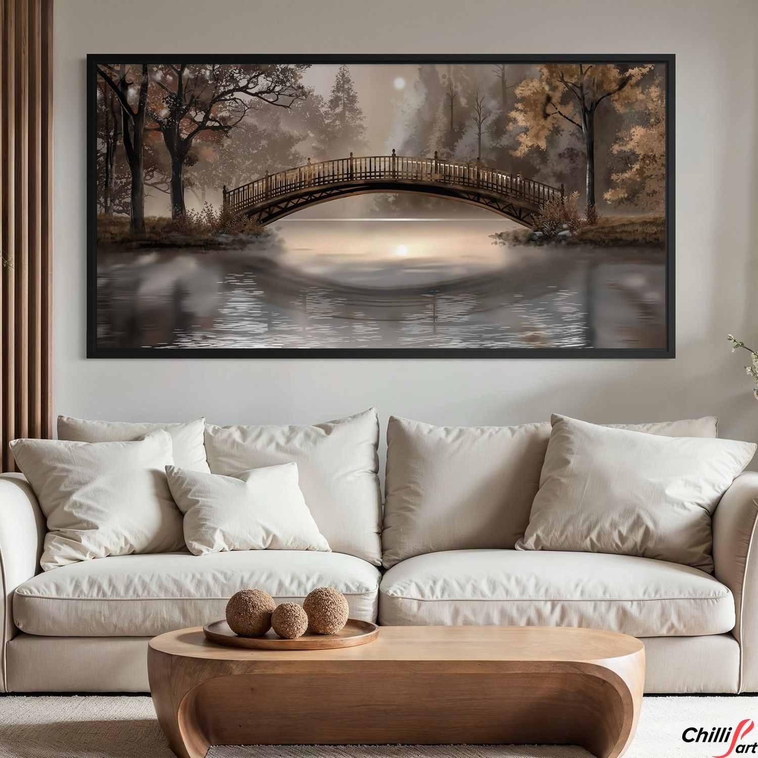 Картина Autumn Bridge Serenity