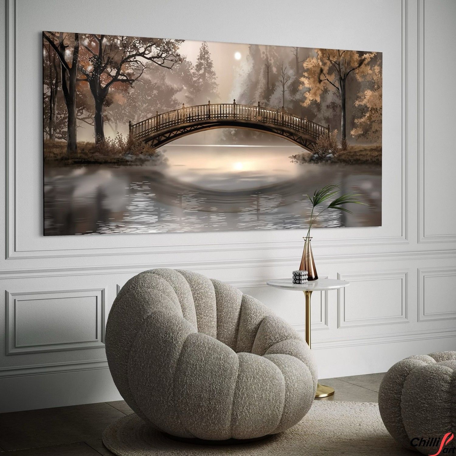 Картина Autumn Bridge Serenity