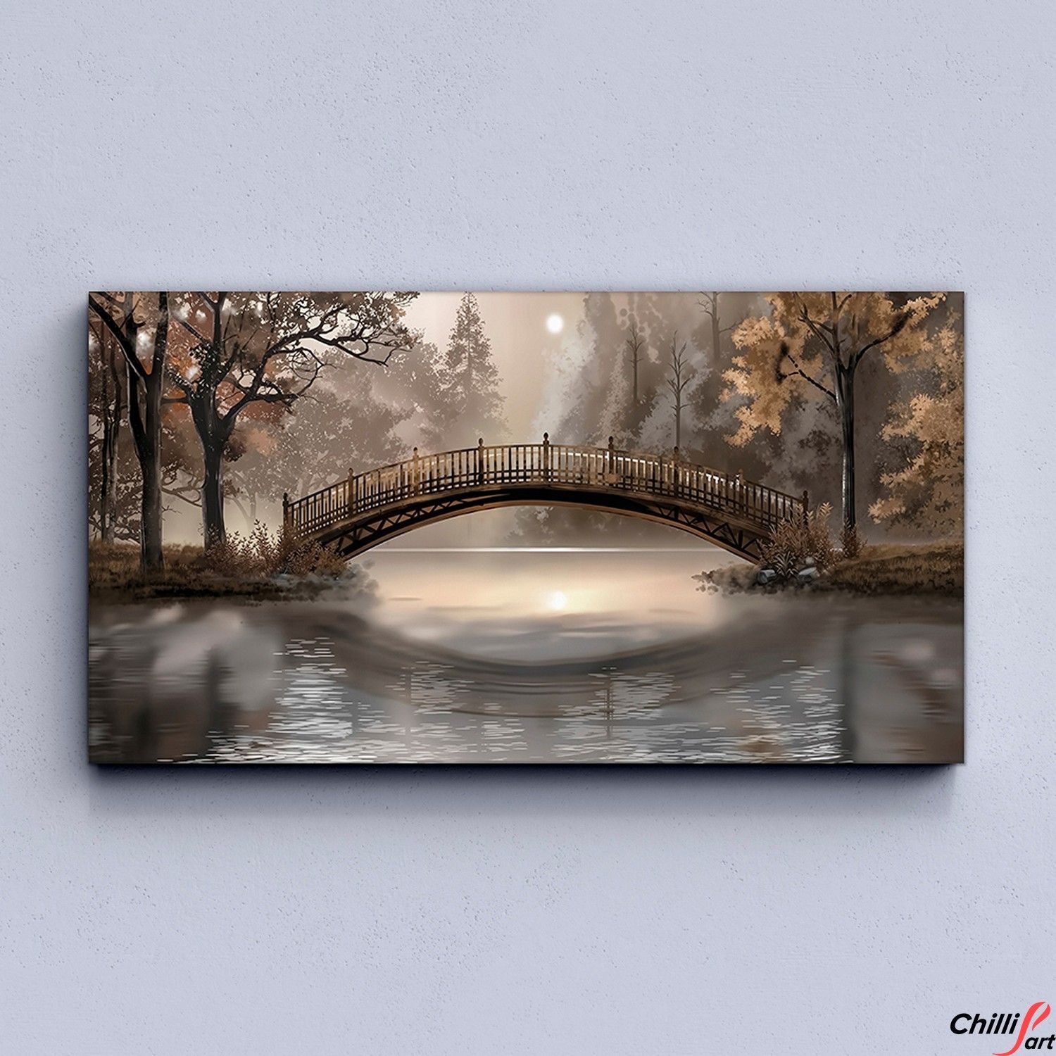 Картина Autumn Bridge Serenity