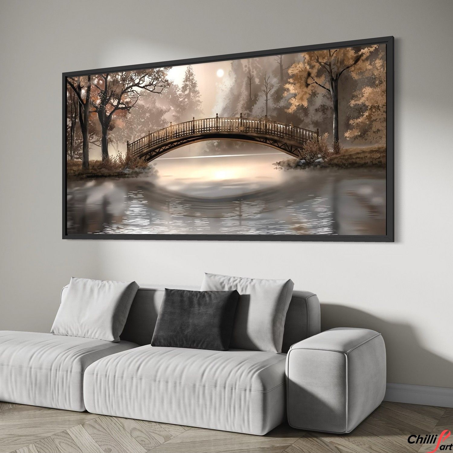 Картина Autumn Bridge Serenity