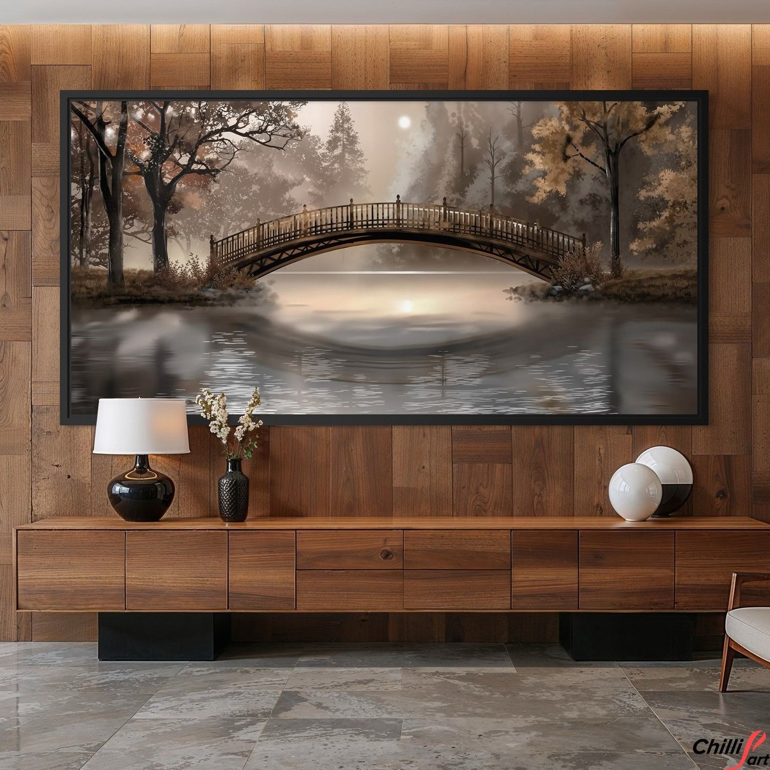 Картина Autumn Bridge Serenity
