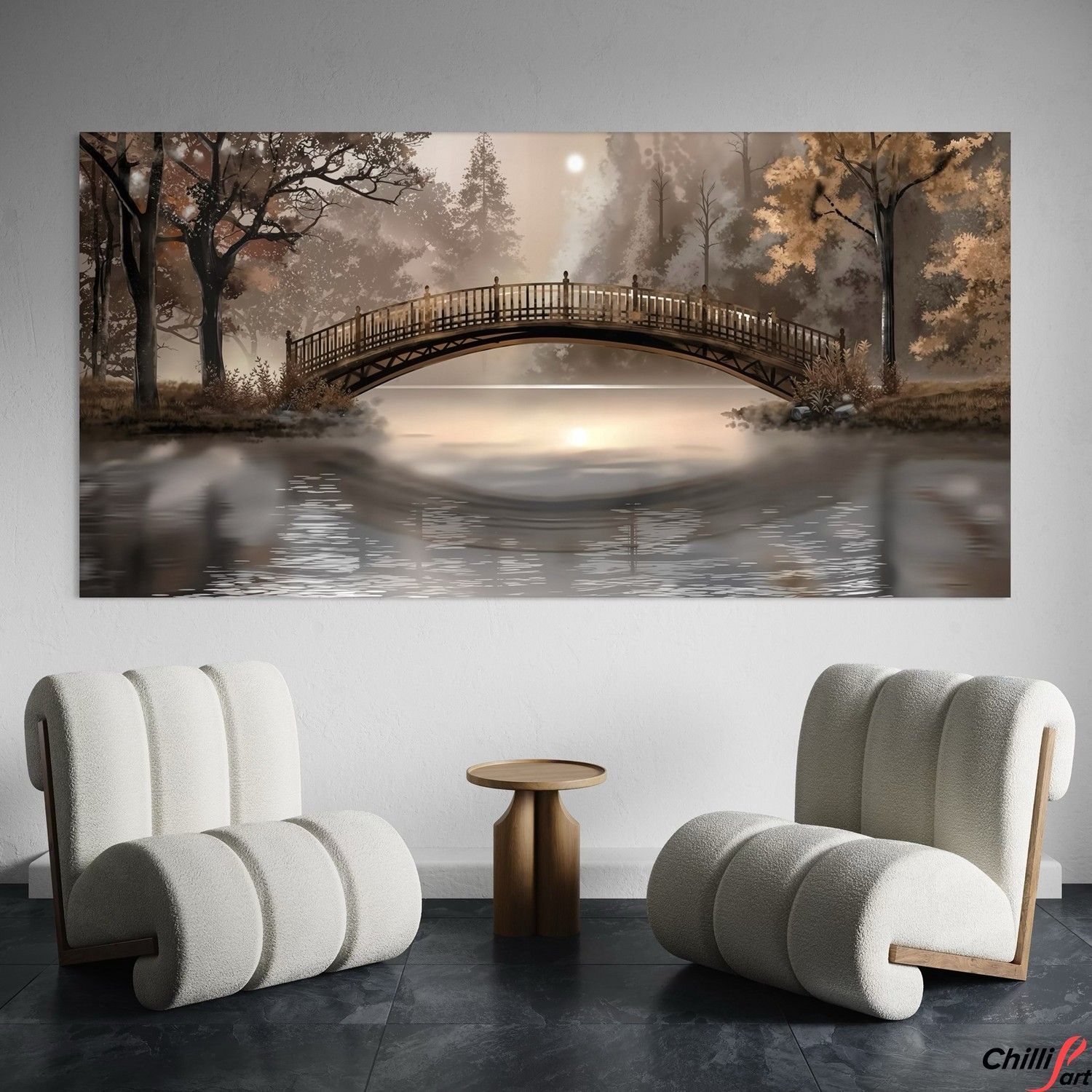Картина Autumn Bridge Serenity