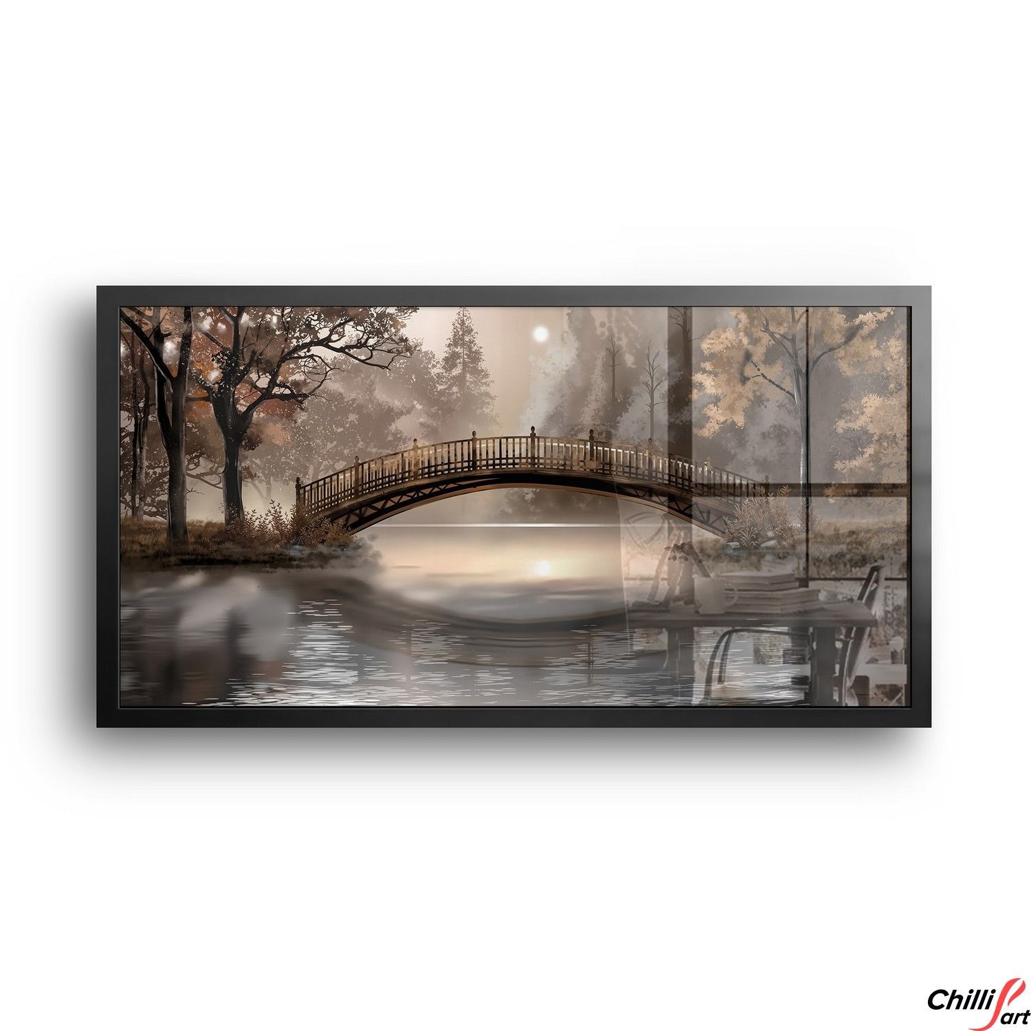 Картина Autumn Bridge Serenity