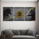 Картина Bitcoin Bulls&Bears Триптих